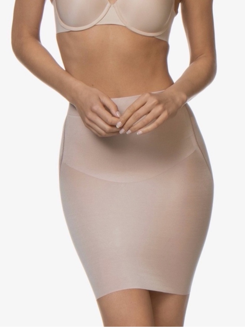 NWT SPANX Smartgrip Half Slip in Foundation Nude Body Shaping Corset Tight L